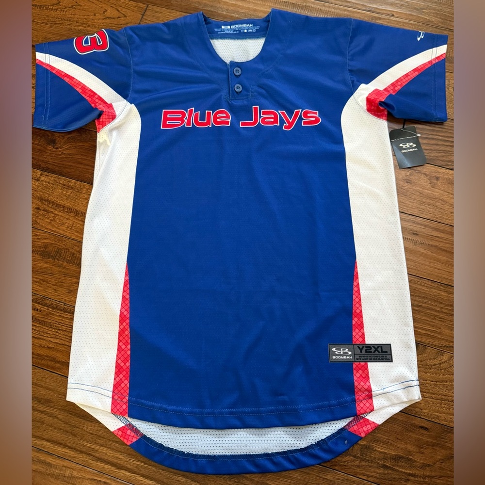 NEW Boombah Toronto Blue Jays‎ #23 Baseball Shirt Jersey Youth 2XL